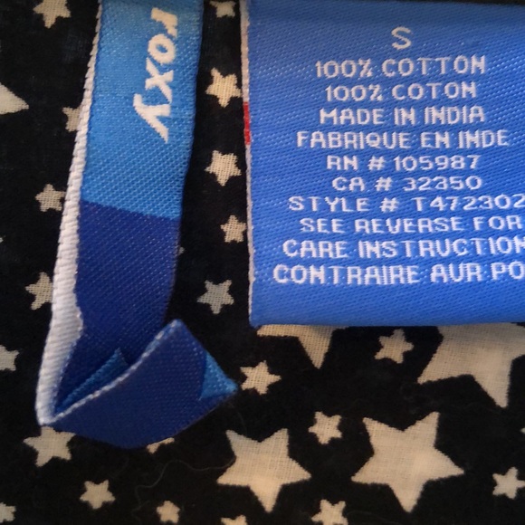 Roxy star button down top - Picture 2 of 3